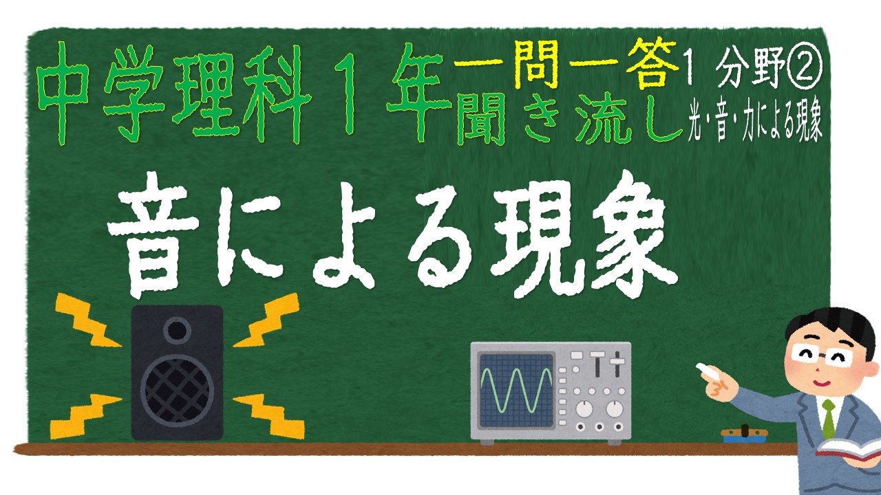 中学１年理科１分野　一問一答　音による現象